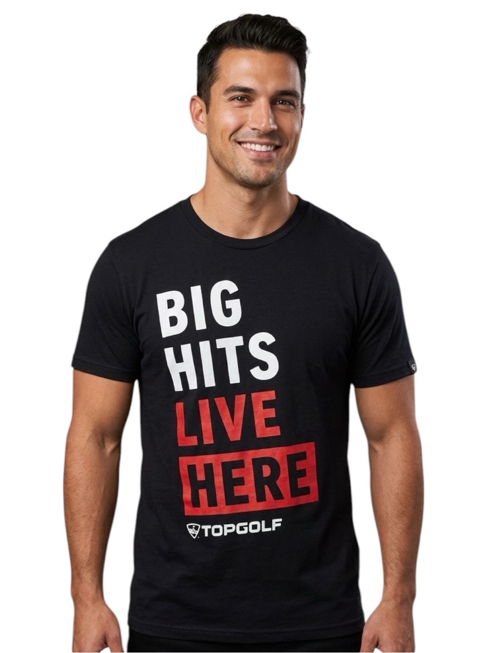 Topgolf Big Hits Live Here Graphic T-Shirt Black Size S